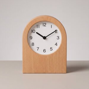 Arched Mantel Clock, Beech