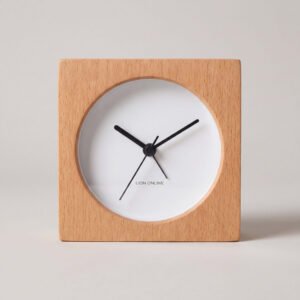 Beech Alarm Clock, Silent Sweep