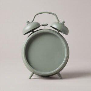 Enamel Twin Bell Alarm Clock