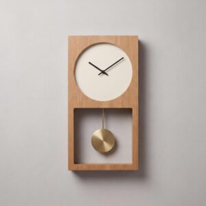 Pendulum Wall Clock, Oak