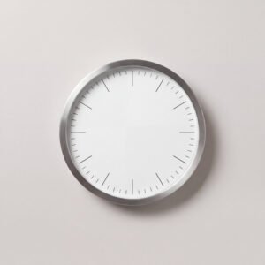 Steel Kitchen Clock, 11 in