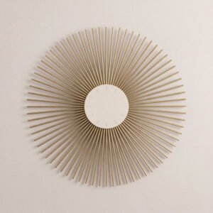 Sunburst Wall Clock, 24 in