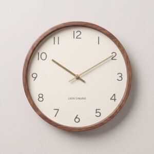 Walnut Wall Clock, 14 in
